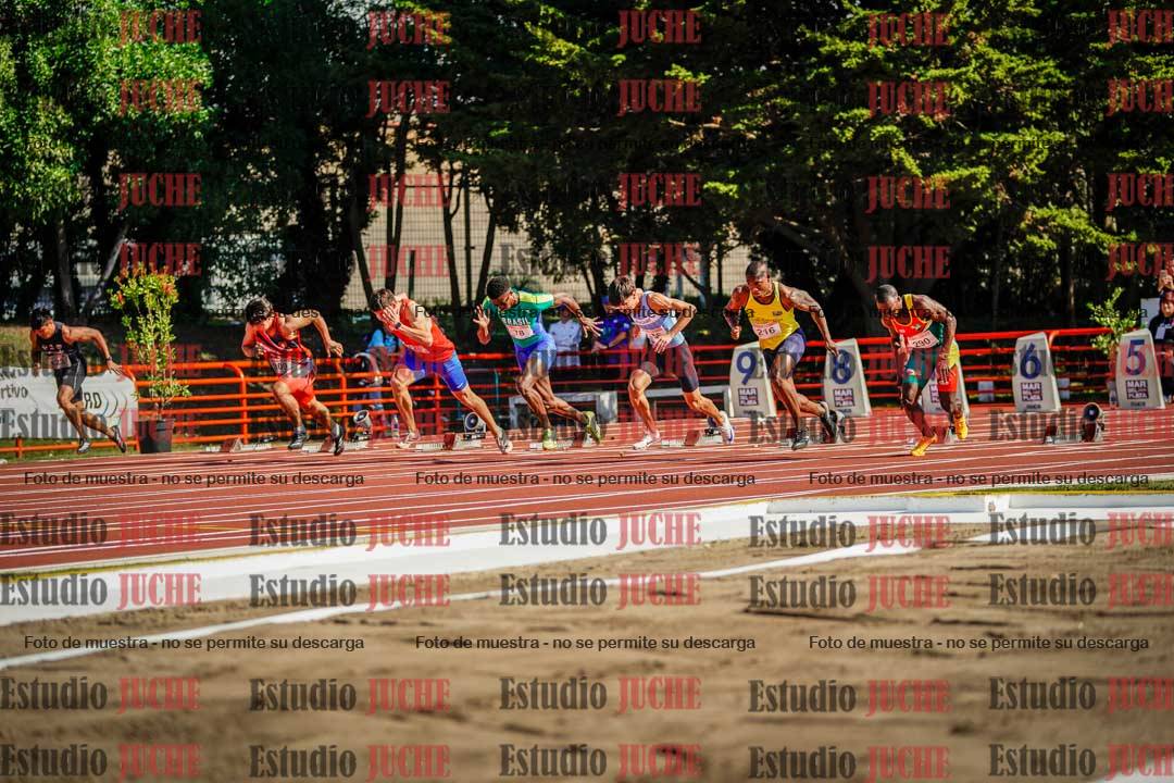 Fotos de los 100 m de varones