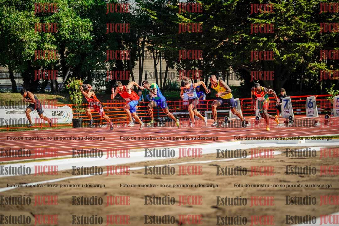Fotos de los 100 m de varones