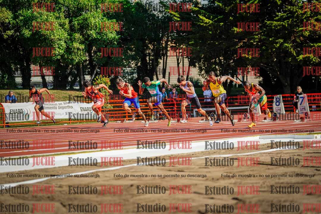 Fotos de los 100 m de varones