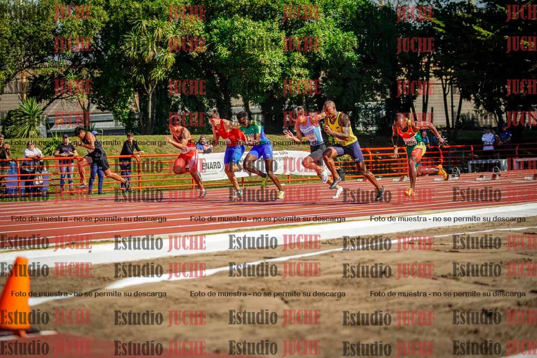 Fotos de los 100 m de varones