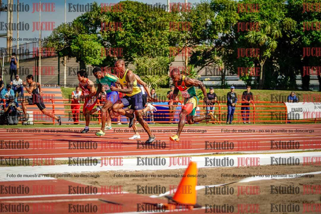 Fotos de los 100 m de varones