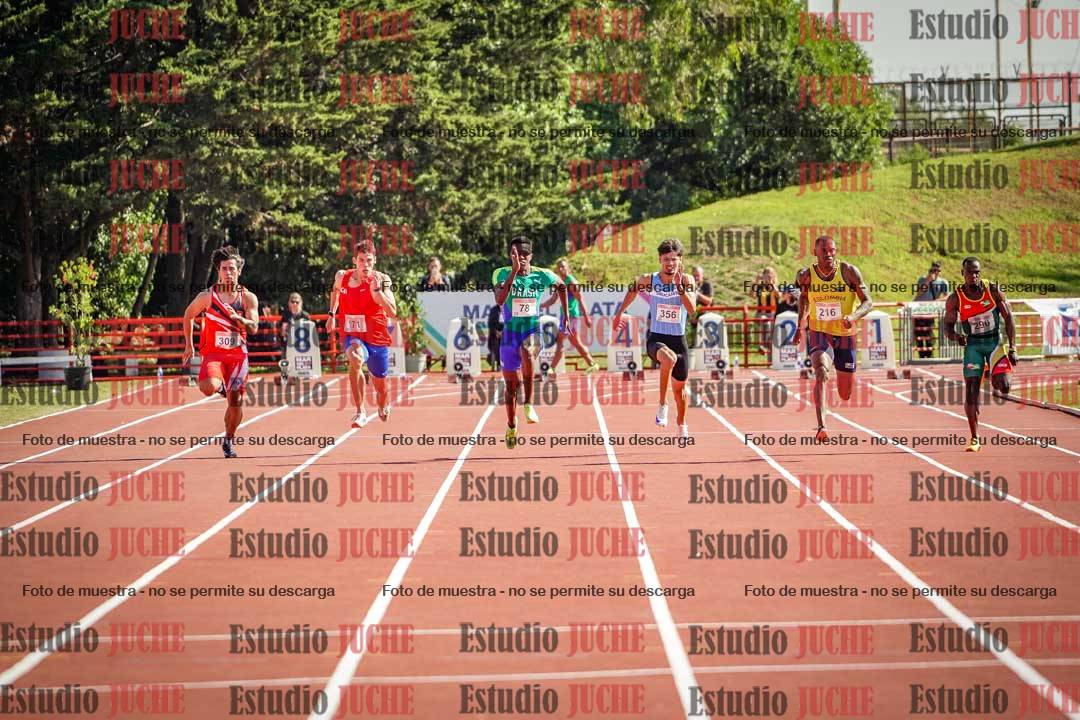 Fotos de los 100 m de varones