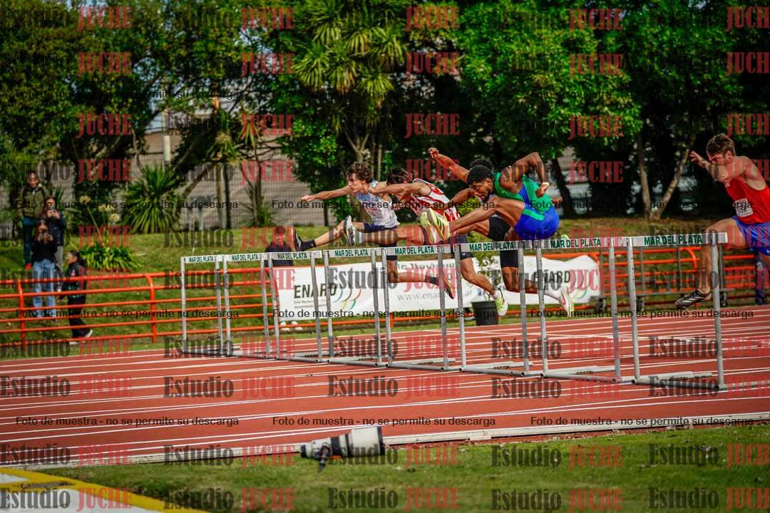 Fotos de los 110 m con vallas de varones