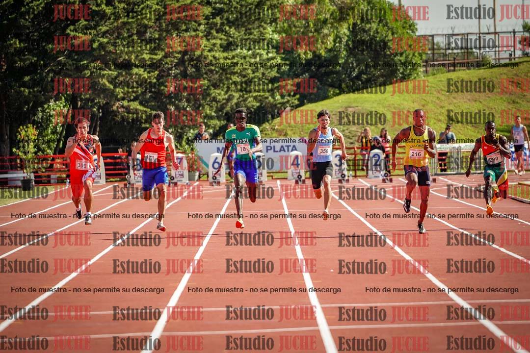 Fotos de los 100 m de varones