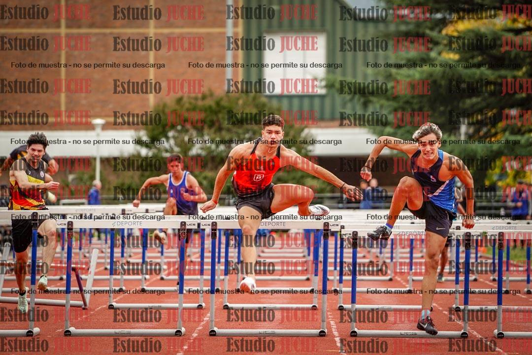 Fotos de los 110 m con vallas de varones