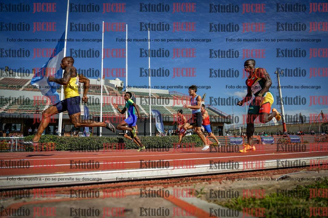 Fotos de los 100 m de varones