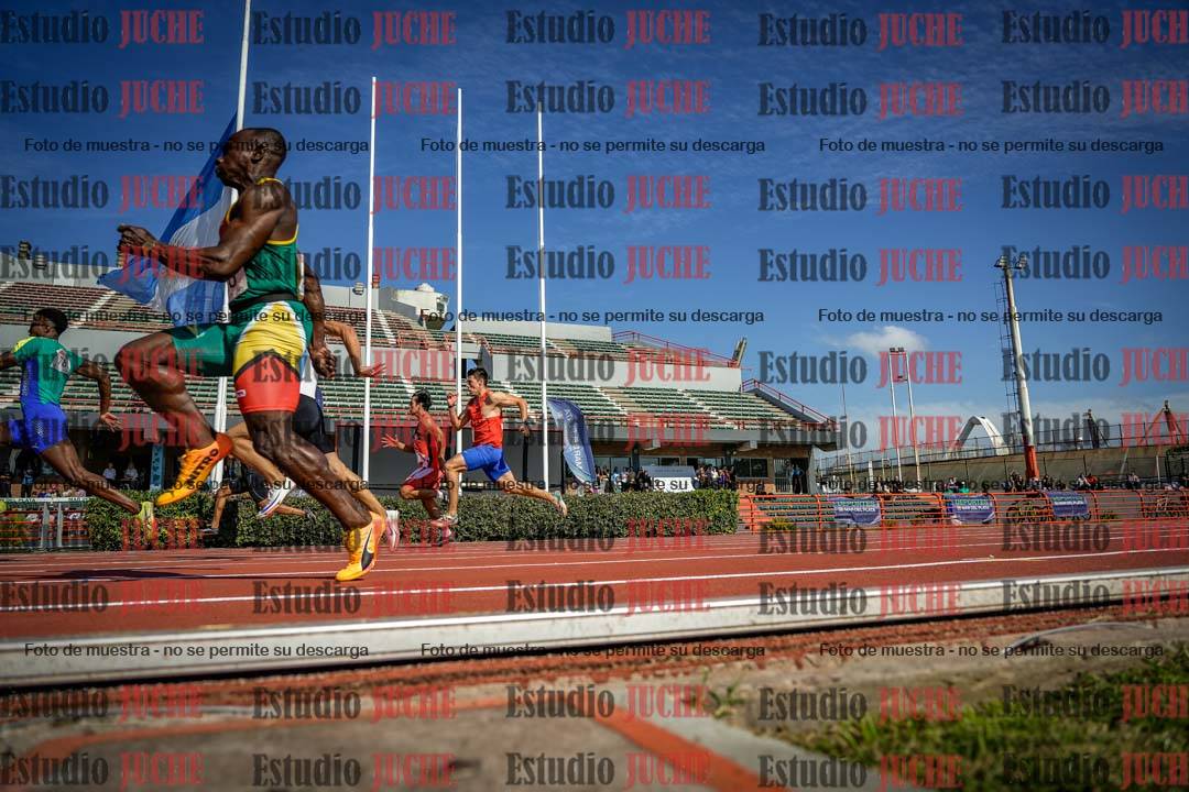 Fotos de los 100 m de varones