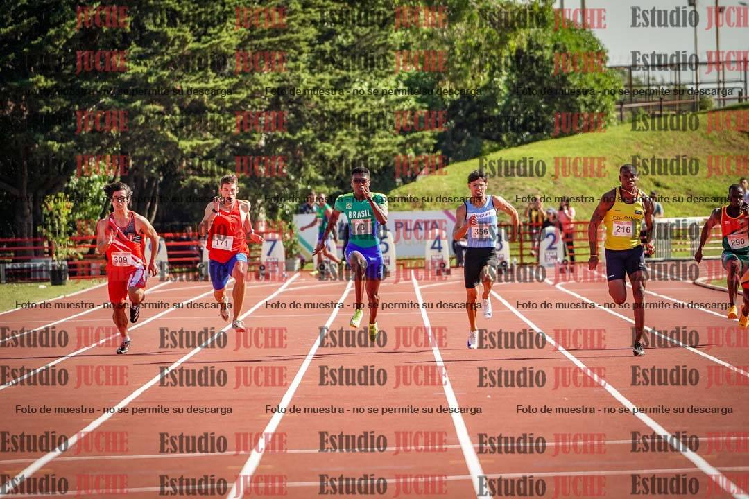 Fotos de los 100 m de varones