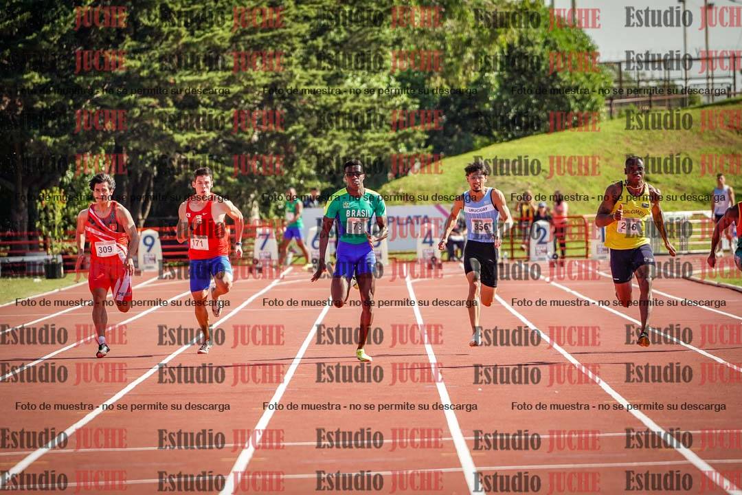 Fotos de los 100 m de varones