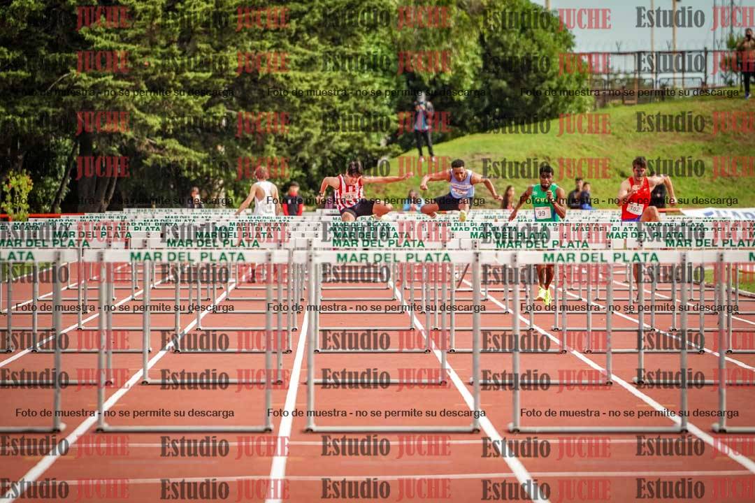 Fotos de los 110 m con vallas de varones