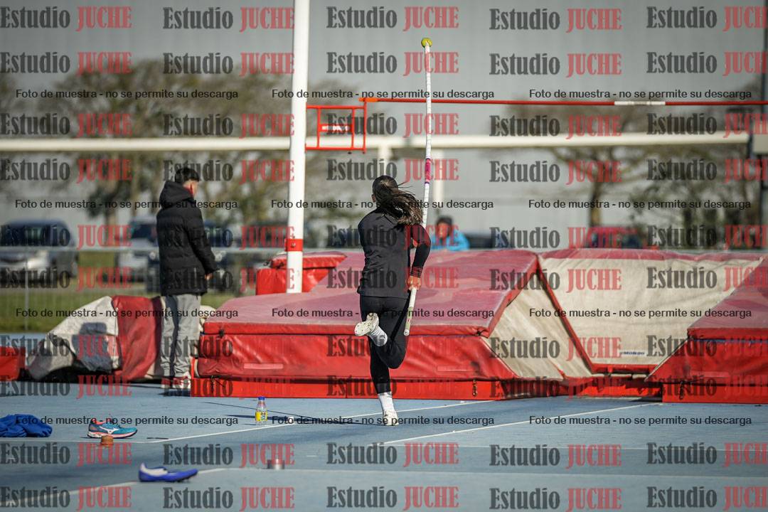 Fotos del salto con garrocha de mujeres y varones