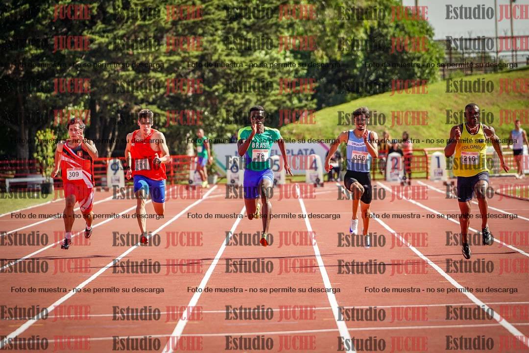 Fotos de los 100 m de varones