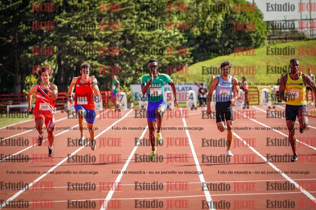 Fotos de los 100 m de varones