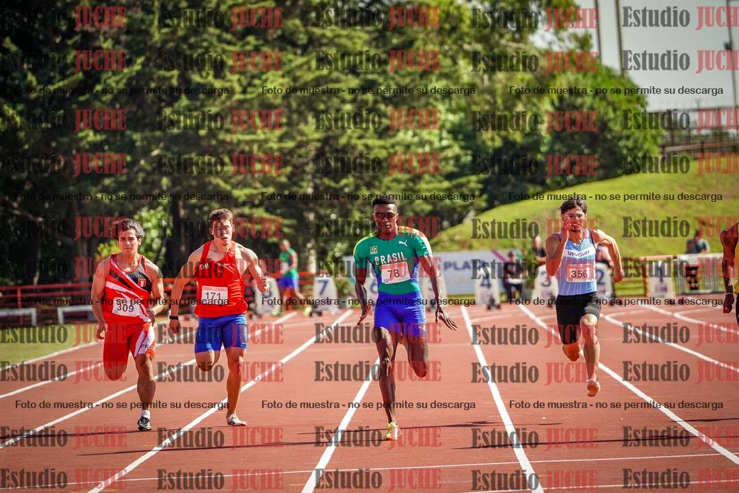 Fotos de los 100 m de varones