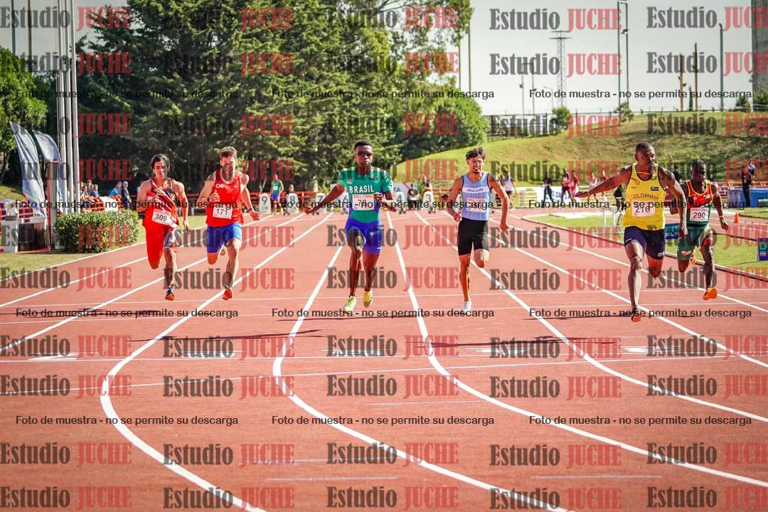 Fotos de los 100 m de varones