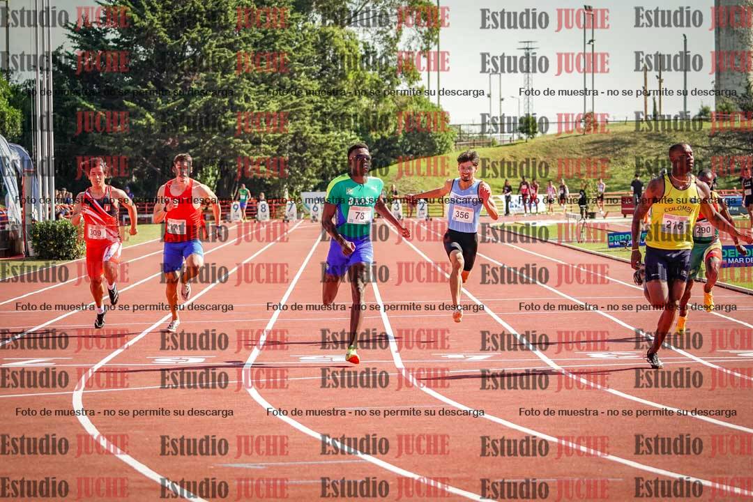 Fotos de los 100 m de varones