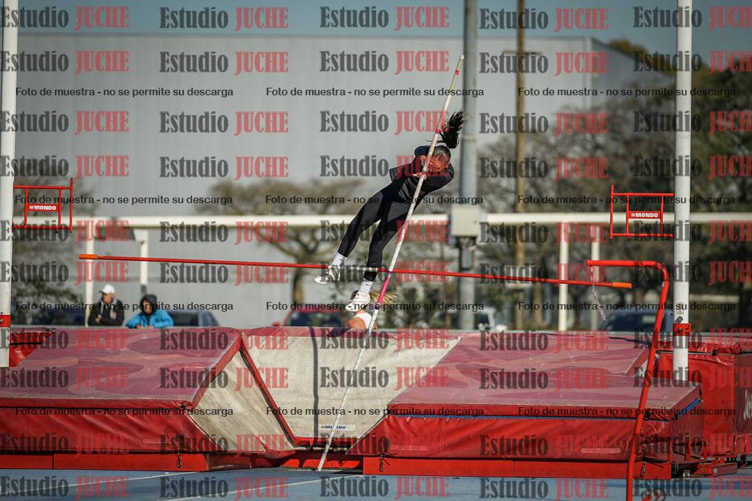 Fotos del salto con garrocha de mujeres y varones