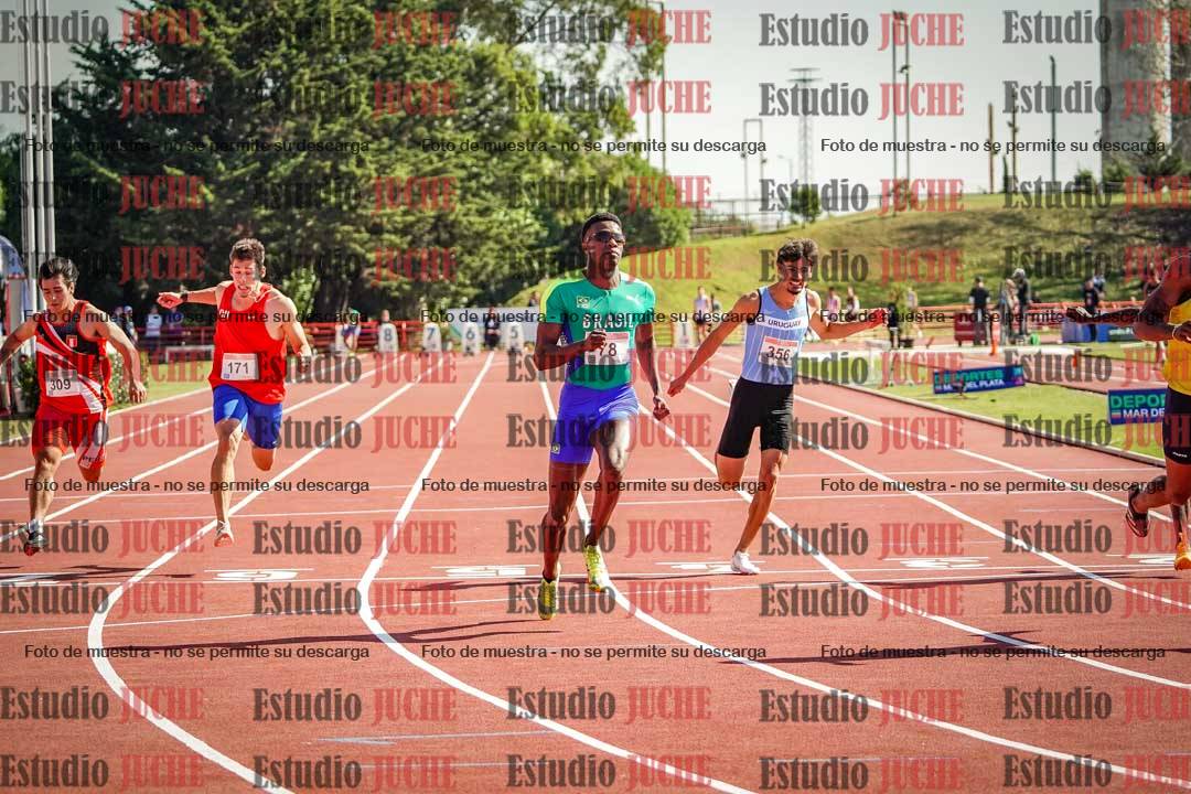 Fotos de los 100 m de varones