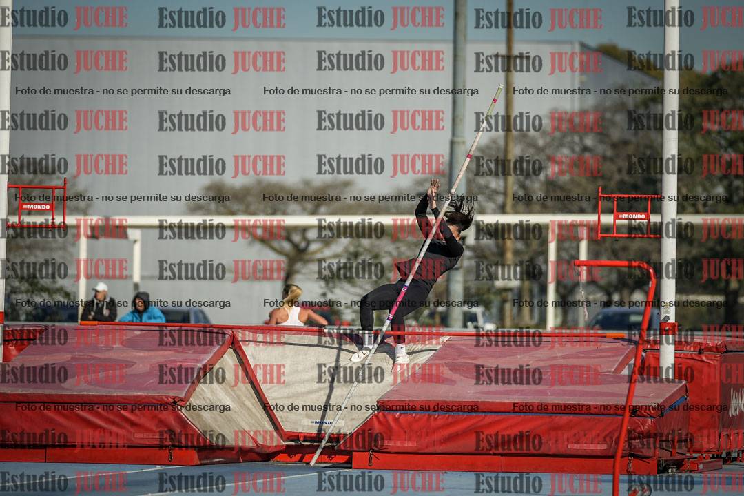 Fotos del salto con garrocha de mujeres y varones