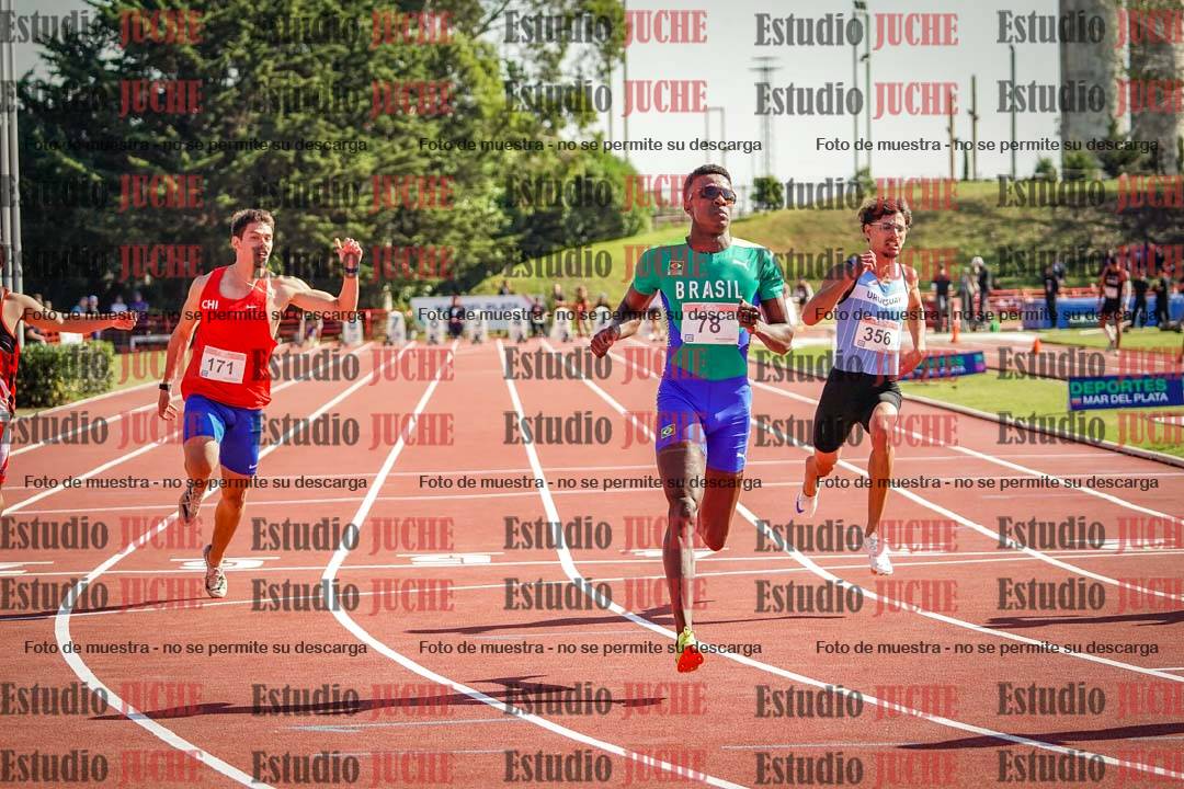Fotos de los 100 m de varones