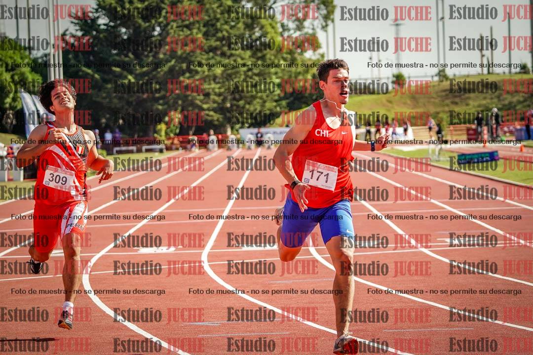Fotos de los 100 m de varones