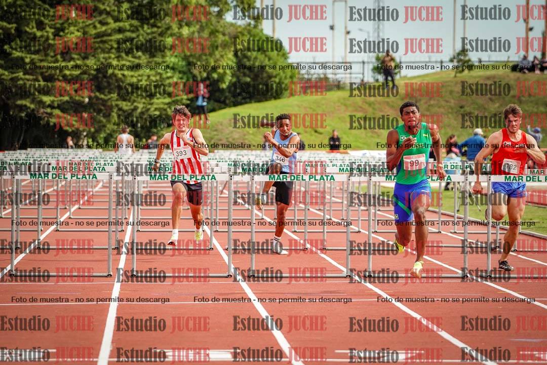 Fotos de los 110 m con vallas de varones
