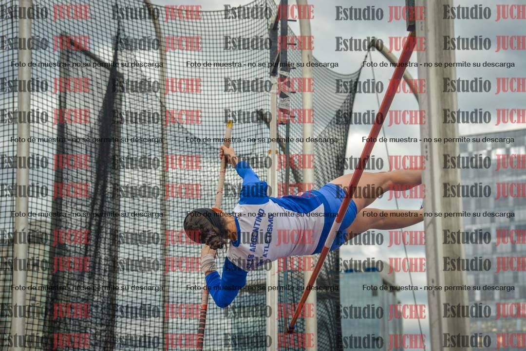 Fotos del salto con garrocha de mujeres y varones