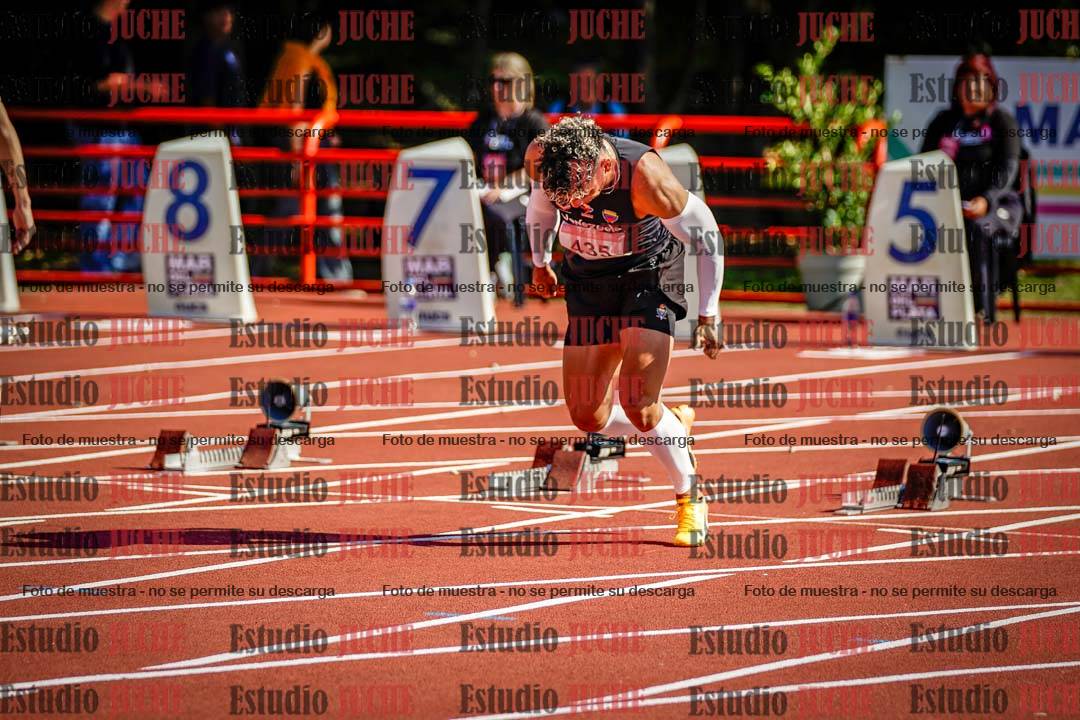Fotos de los 100 m de varones