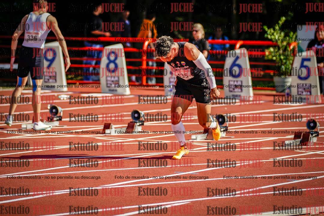 Fotos de los 100 m de varones