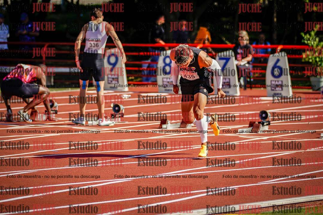 Fotos de los 100 m de varones