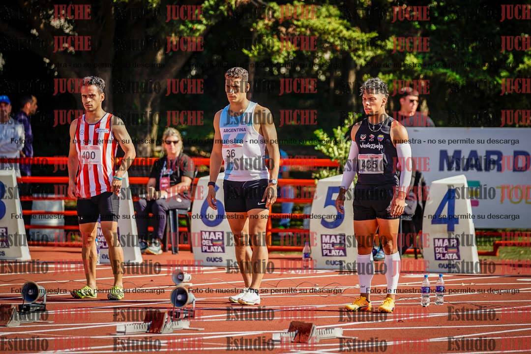 Fotos de los 100 m de varones