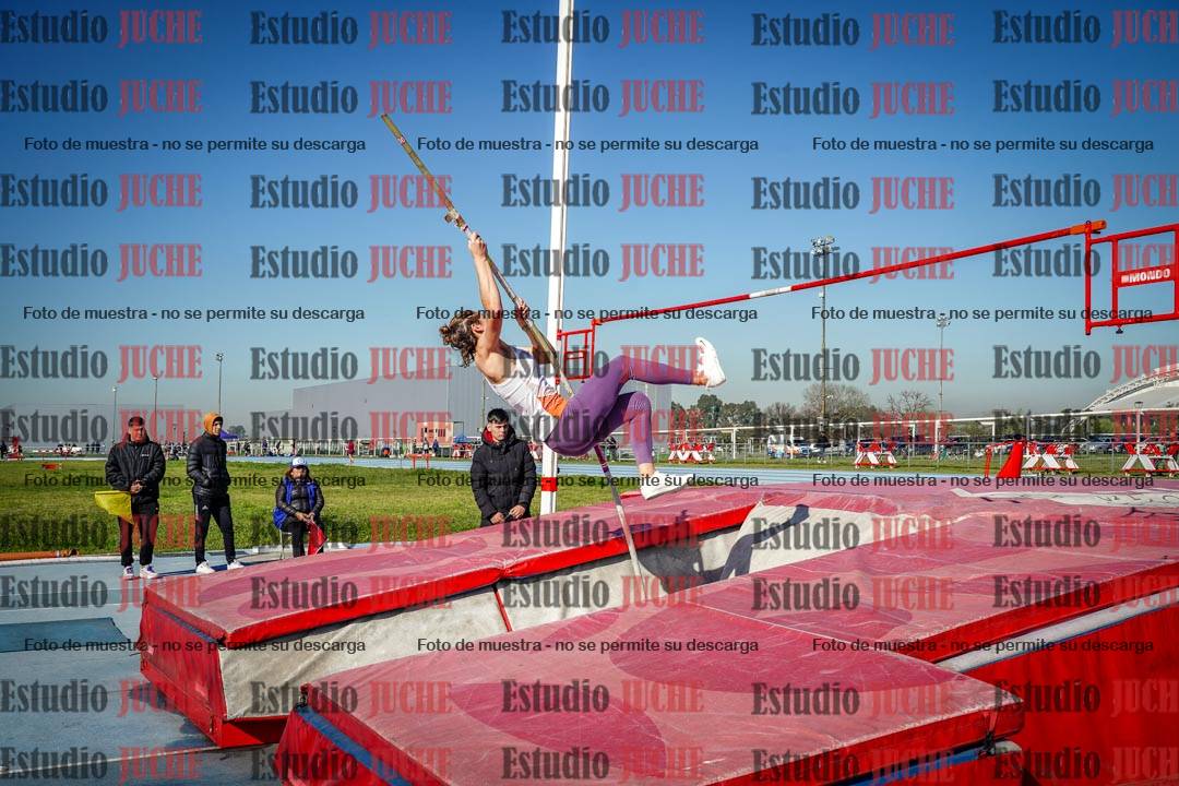 Fotos del salto con garrocha de mujeres y varones