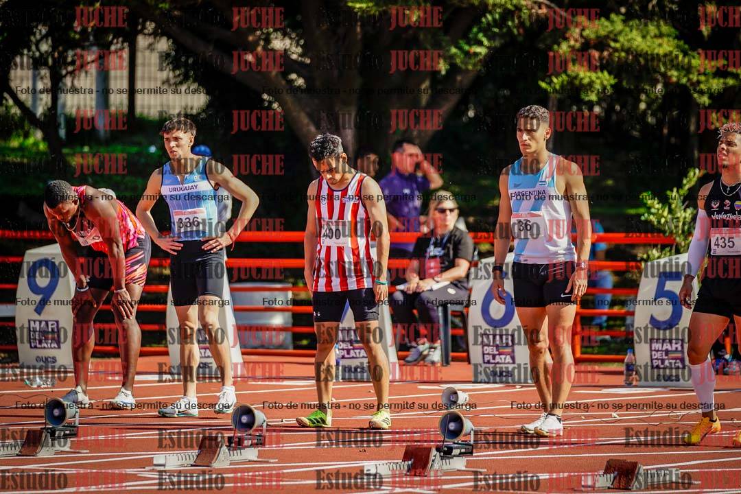 Fotos de los 100 m de varones