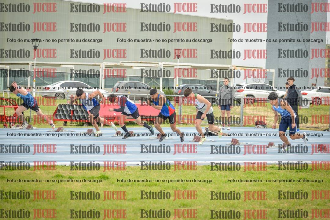 Fotos de los 100 m llanos de varones