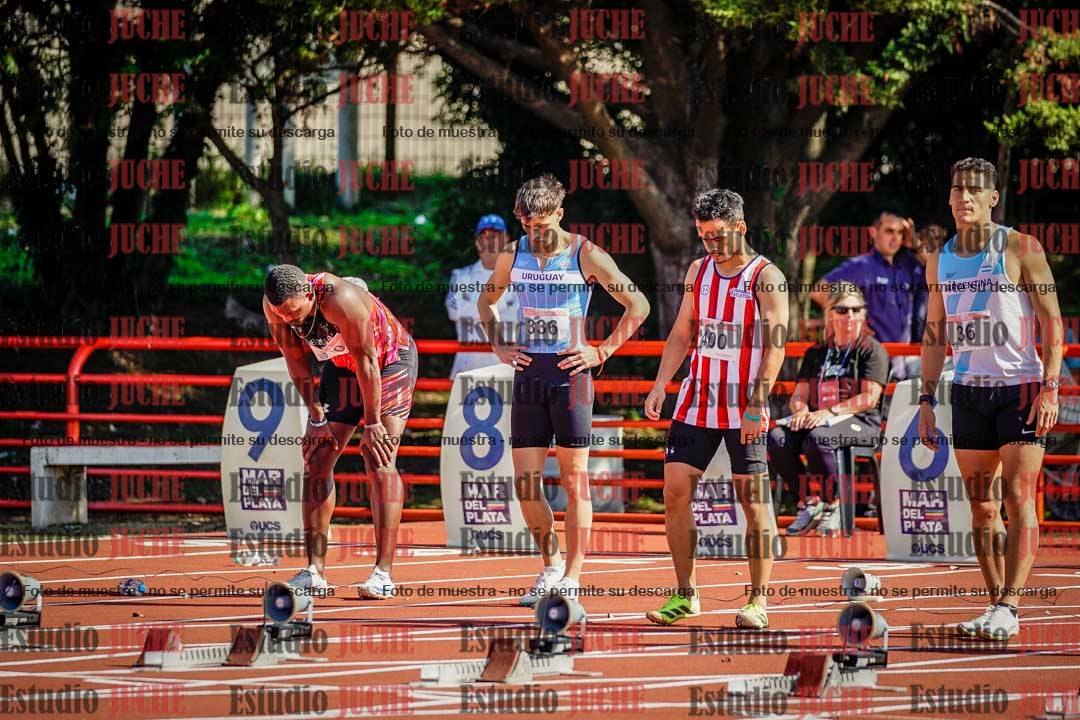 Fotos de los 100 m de varones