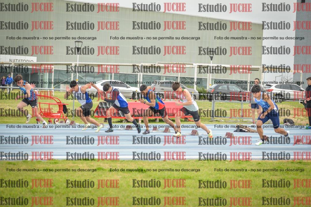 Fotos de los 100 m llanos de varones