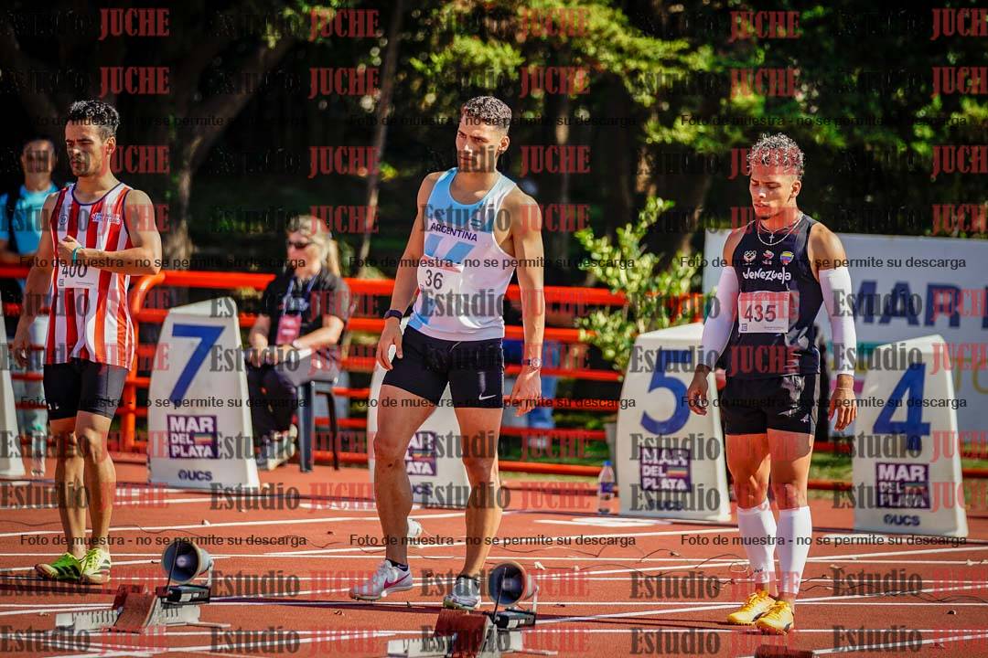 Fotos de los 100 m de varones