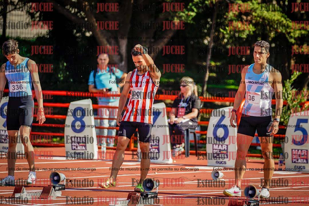 Fotos de los 100 m de varones