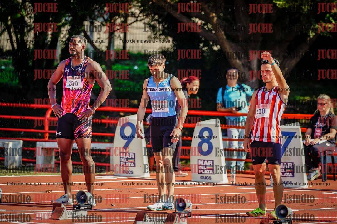 Fotos de los 100 m de varones