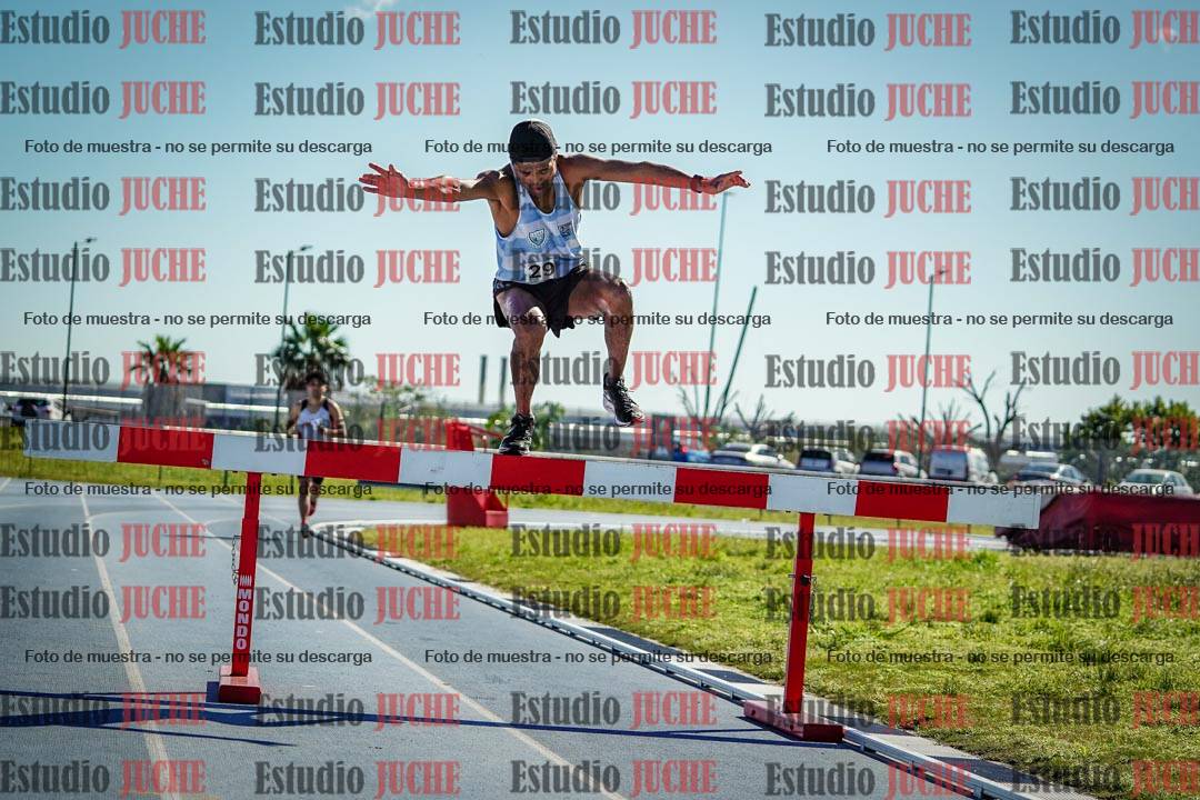 Fotos de los 3000 m con obstáculos de varones