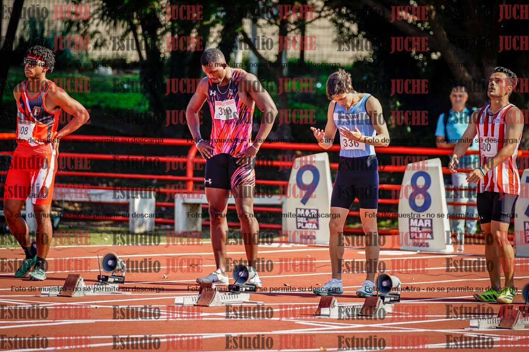 Fotos de los 100 m de varones