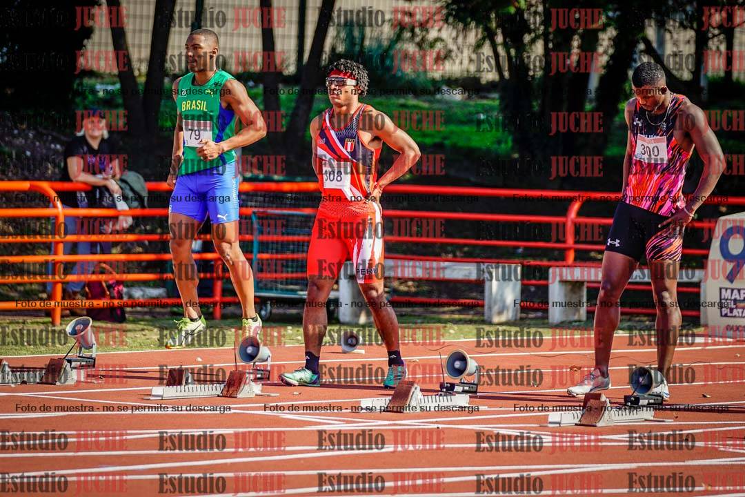Fotos de los 100 m de varones