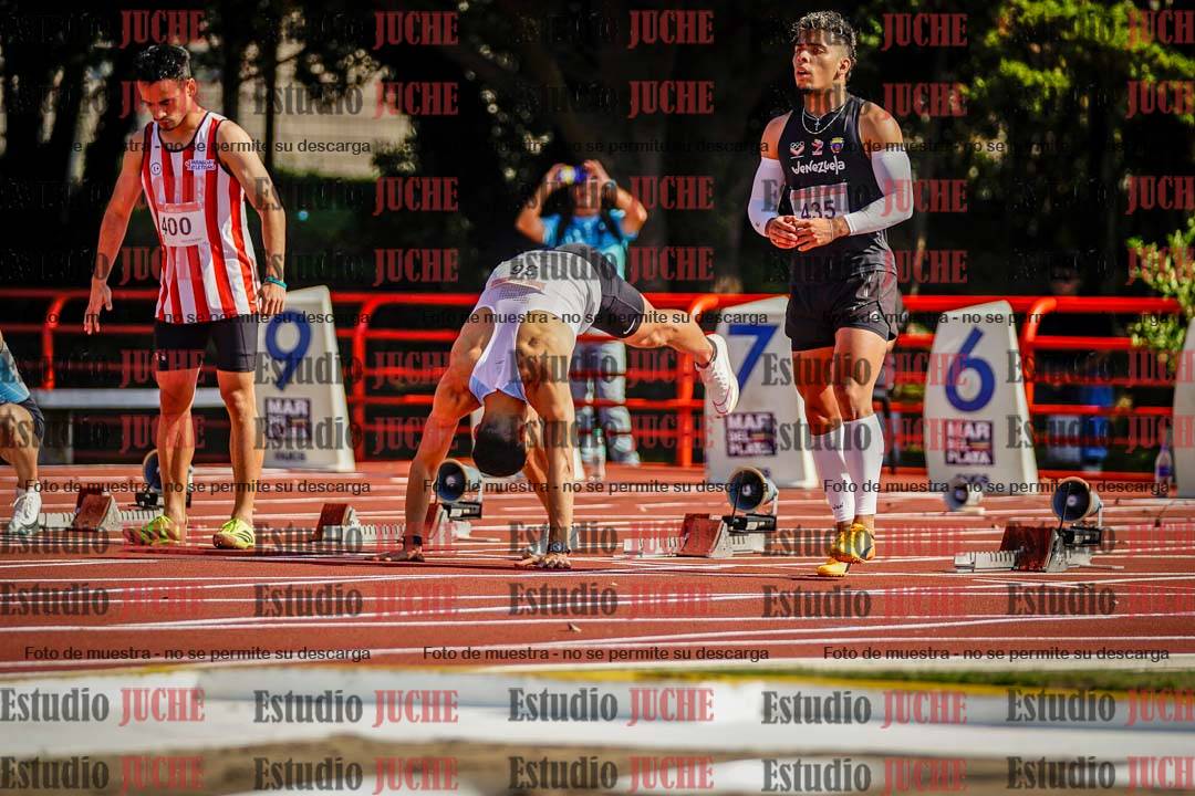 Fotos de los 100 m de varones