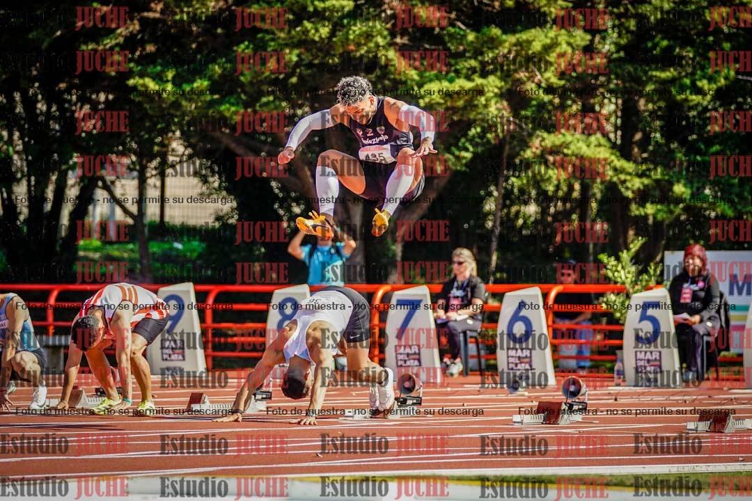 Fotos de los 100 m de varones