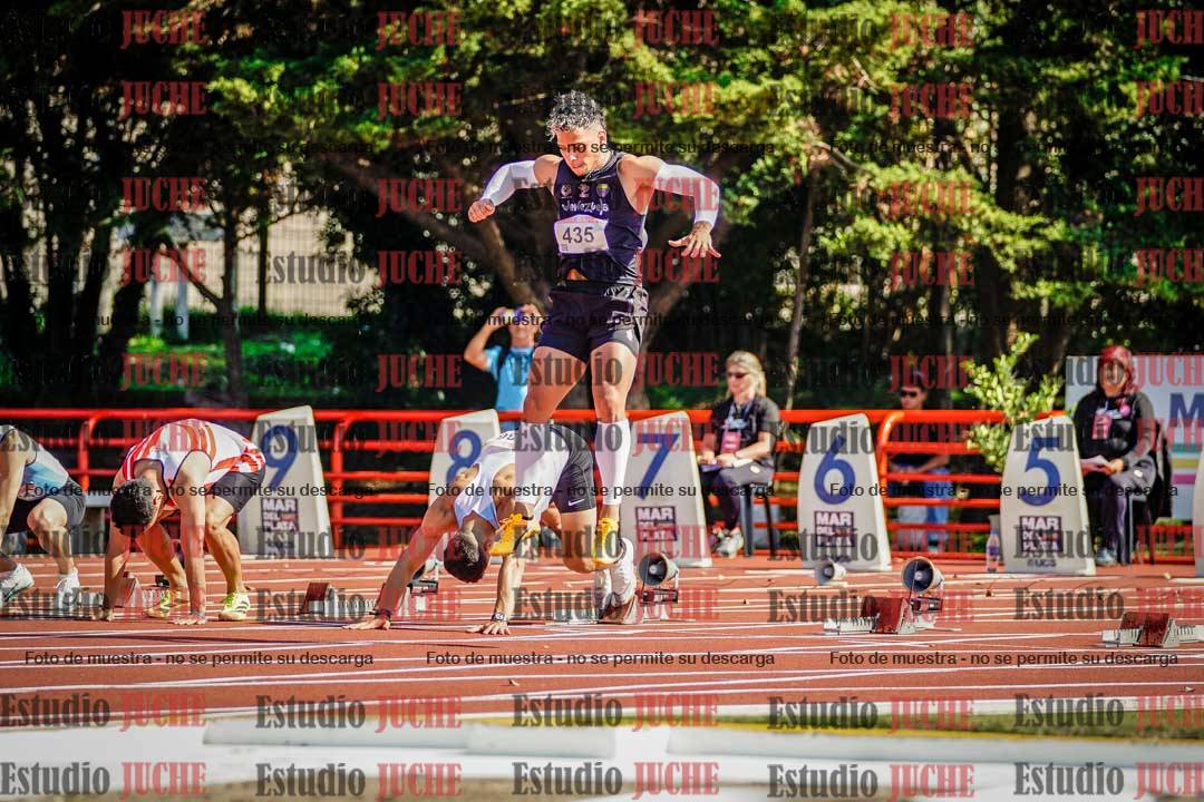 Fotos de los 100 m de varones