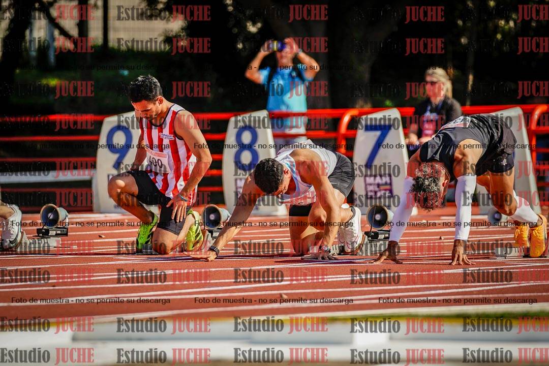 Fotos de los 100 m de varones