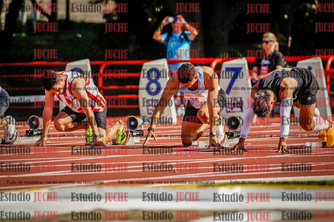 Fotos de los 100 m de varones
