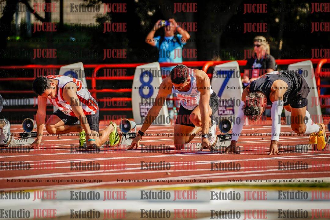 Fotos de los 100 m de varones
