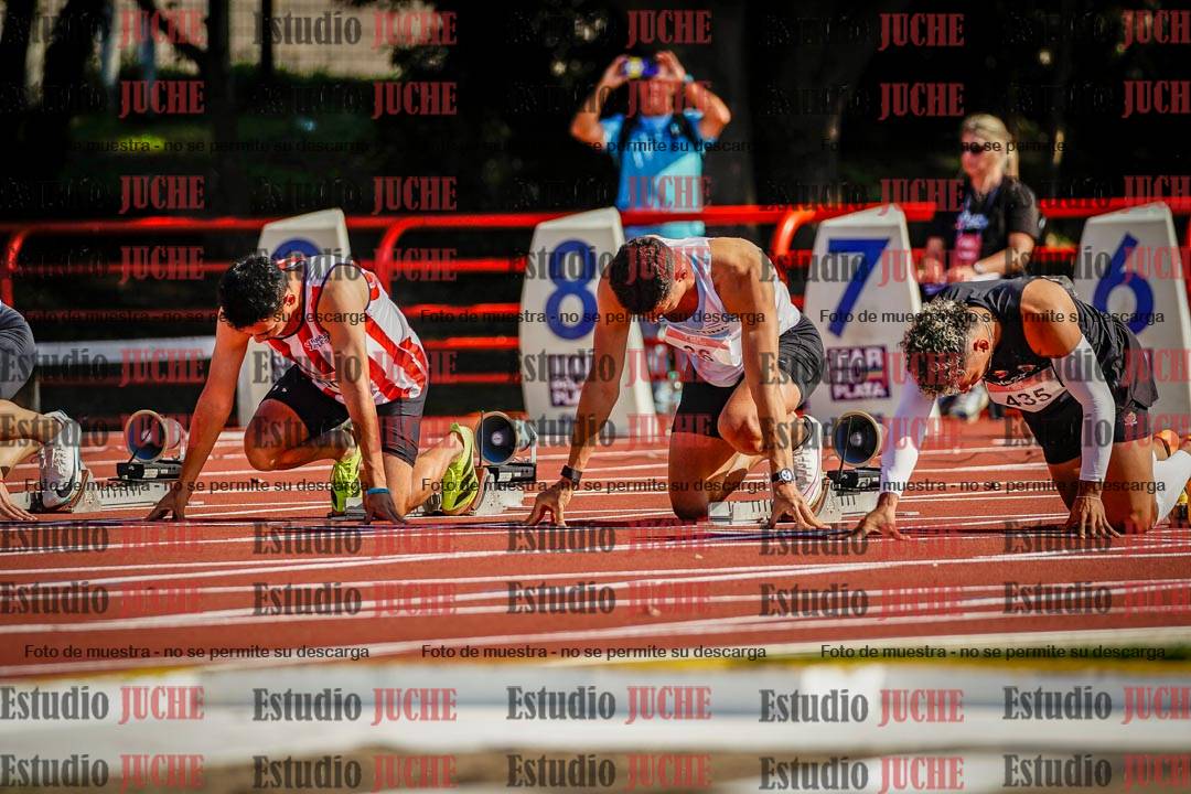 Fotos de los 100 m de varones