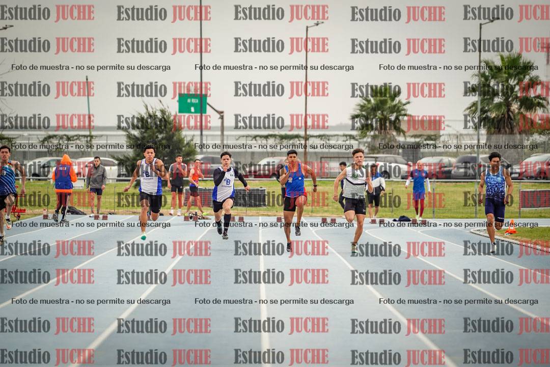 Fotos de los 100 m llanos de varones